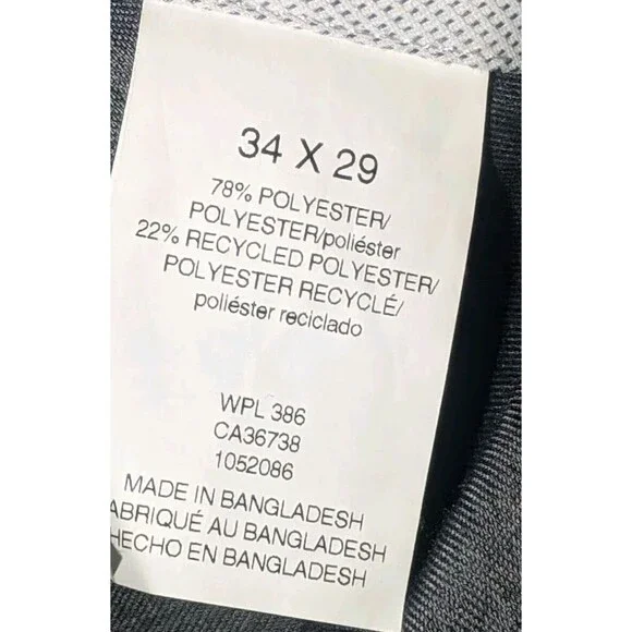 Haggar Dress Pants Classic Fit Premium Comfort Black Size 34 Waist x 29 Length - Picture 5 of 15